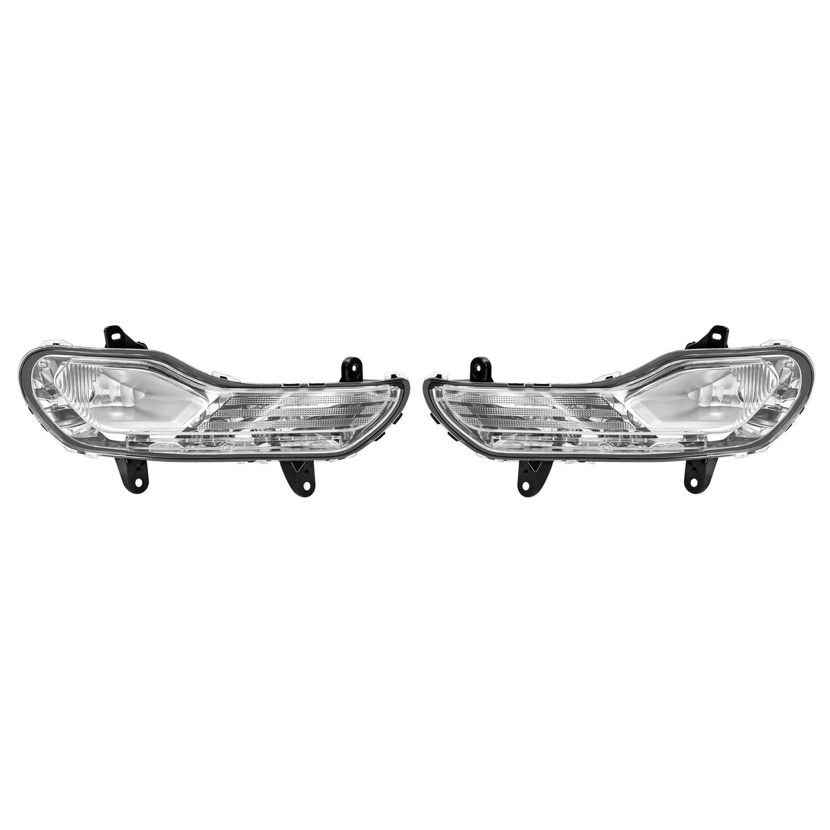 Pair Front Fog Light Bumper Lamps Left+Right Side For Ford Escape Kuga 2013-2016
