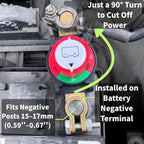 Battery Disconnect & Top Post Kill Switch 12V-48V Heavy Duty Shut Off For Car RV