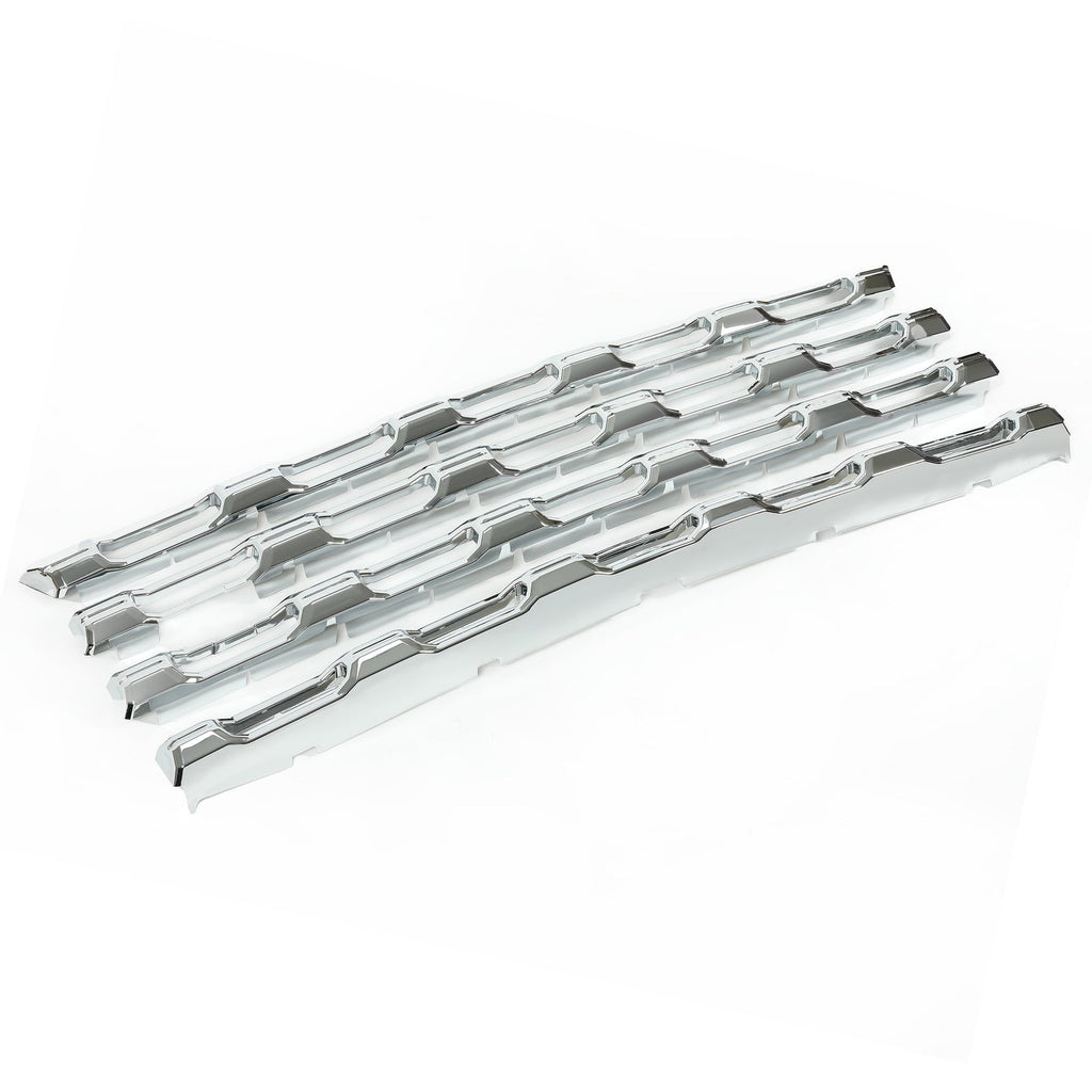 Chrome Grille Grill Insert Overlay For Chevy Silverado 2500 3500 HD LT WT 20-23