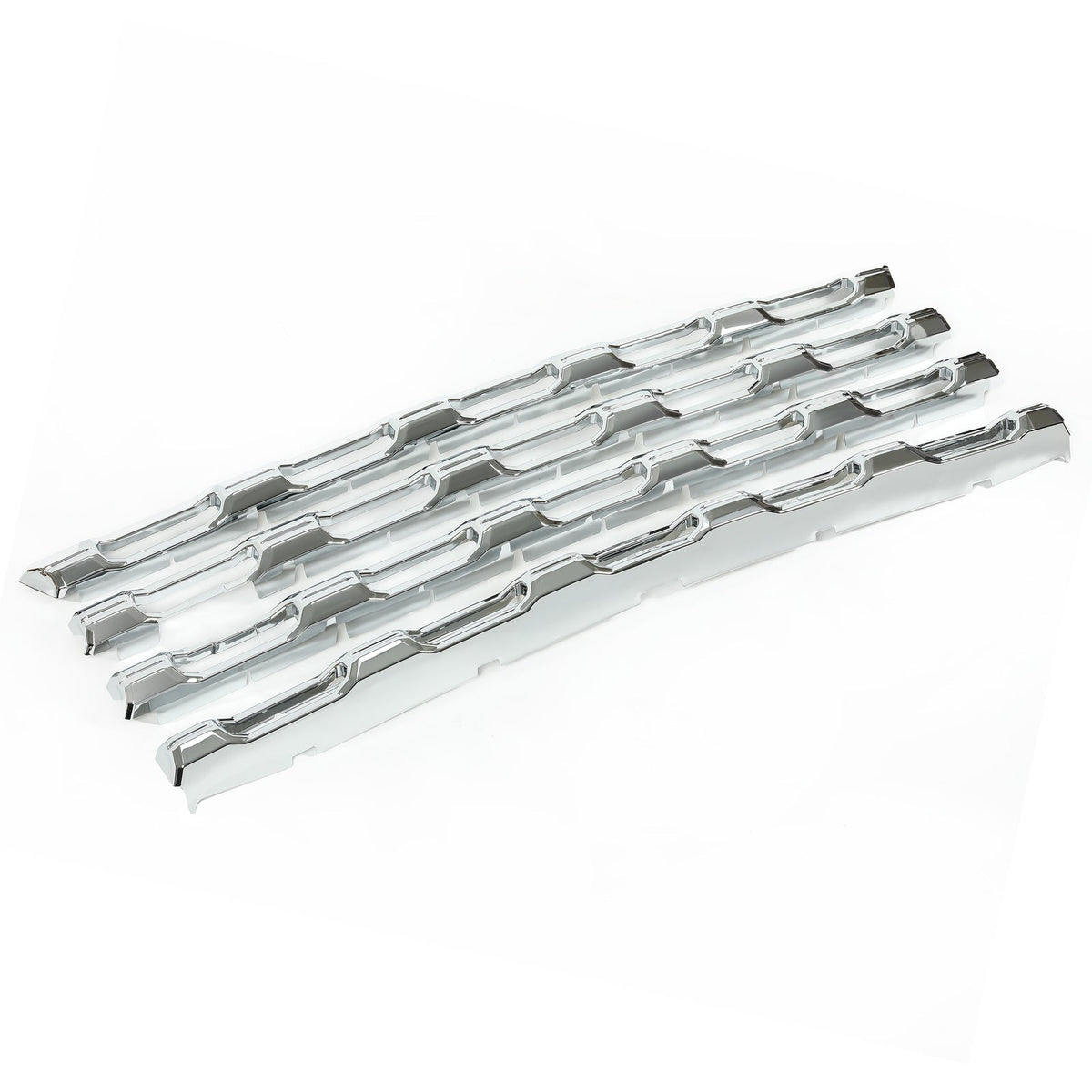 Chrome Grille Grill Insert Overlay For Chevy Silverado 2500 3500 HD LT WT 20-23