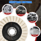 5pcs 5" Wool Polishing Wheels Buffer Pads Flap Felt Polishing Finishing Disc
