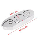 2 Pack Heavy Duty 4-3/4" Flush Mount Stainless Steel Flip Up Boat Cleat