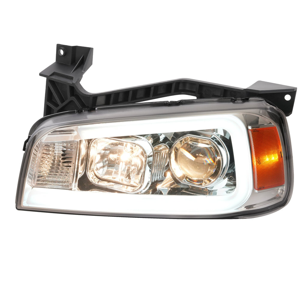 LED DRL Projector Headlights HeadLamps Left+Right For Dodge Charger 2006-2010