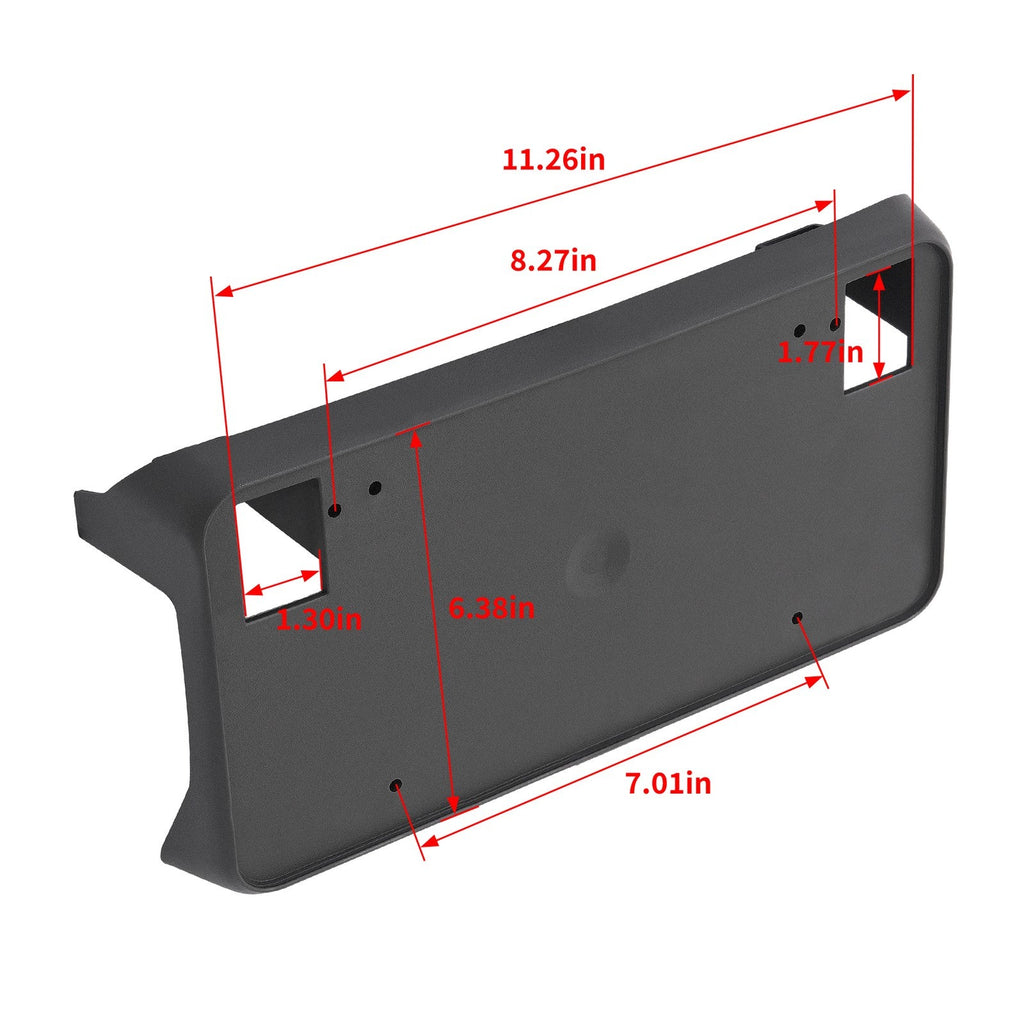 Front Bumper License Plate Bracket Tag Holder For 2016-2019 Chevy Silverado 1500