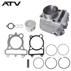 Cylinder Piston Gasket Top End Kit for Yamaha Bear Tracker 250 1999-2004