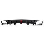 Fits 2018-2022 Honda Accord NEW Rear Bumper Diffuser & Light Glossy Black Trim