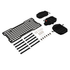 For Jeep Wrangler JK 07-22 Aluminium Tailgate Tactical Molle Panel W/Storage Bag
