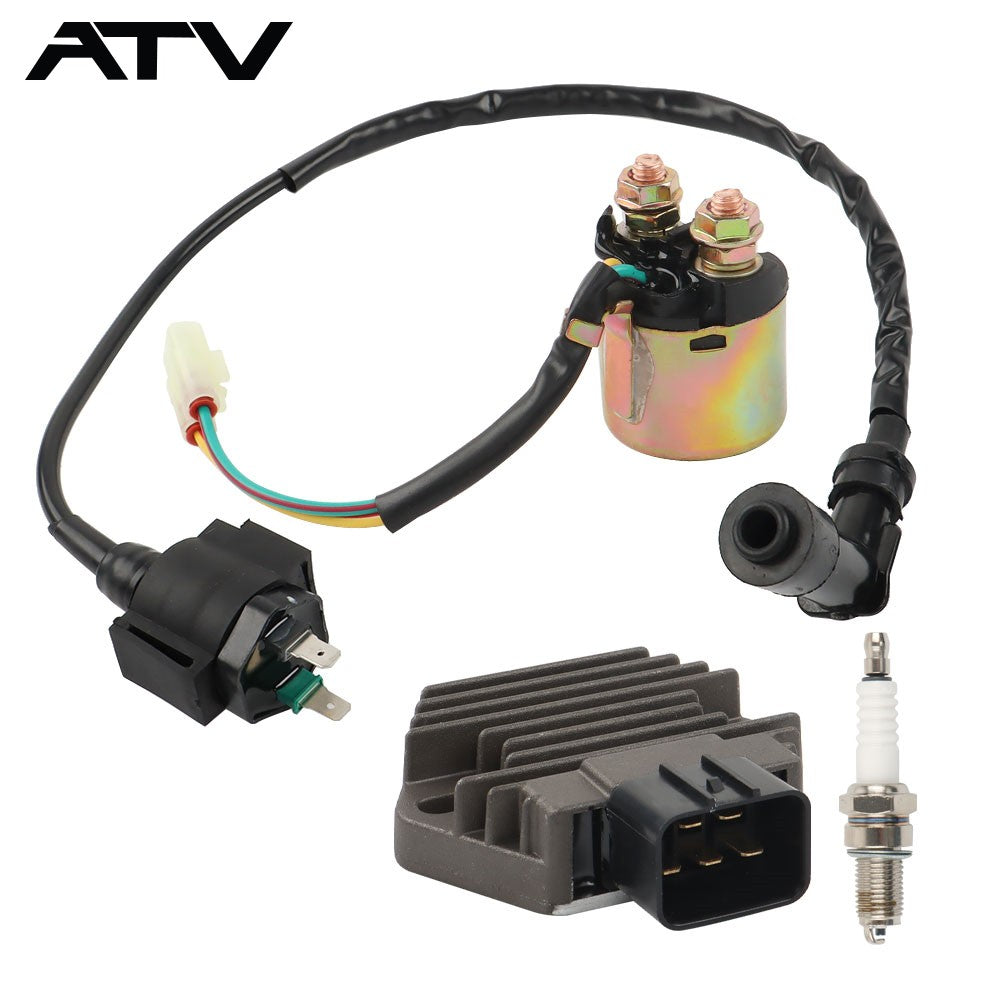 Rectifier Relay Ignition Coil spark plug for Honda TRX350TE Rancher 350 4x4 ES
