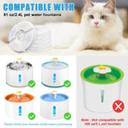 12x Pet Water Fountain Replacement Filters for Catit Cat Dog Drinking Flower