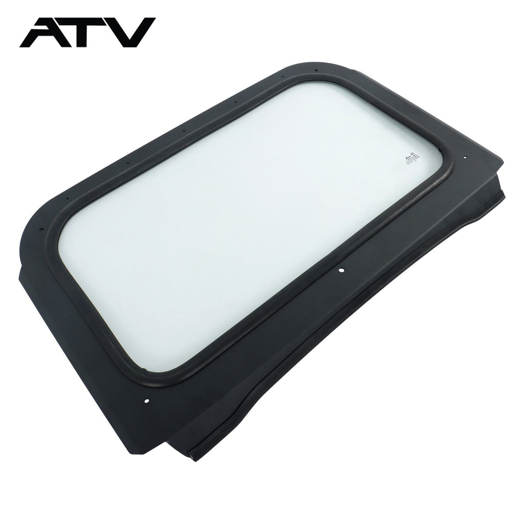 Black Full Glass Windshield w/ Wiper For 2008-2014 Polaris RZR 570, 800, XP 900
