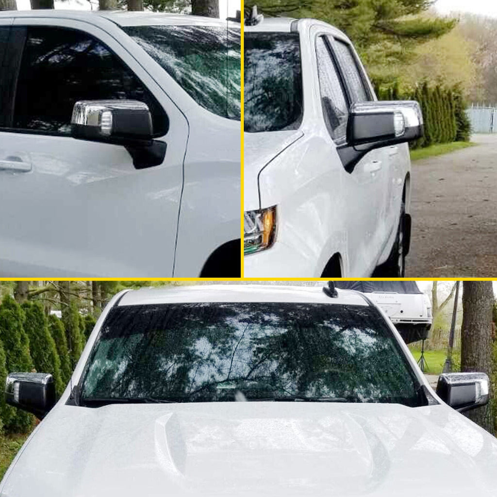 For Chevy Silverado 1500 2019-2024 Pickup Chrome Replacement Mirror Cap Covers