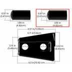 Exterior Door Hinge Cover & Hood Hinge Trim for Jeep Wrangler JK JKU 2007-2017