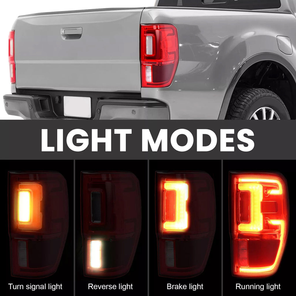 Right Passenger LED Tail Light Lamp For Ford Ranger XLT XL 2019-23 W/Blind Spot