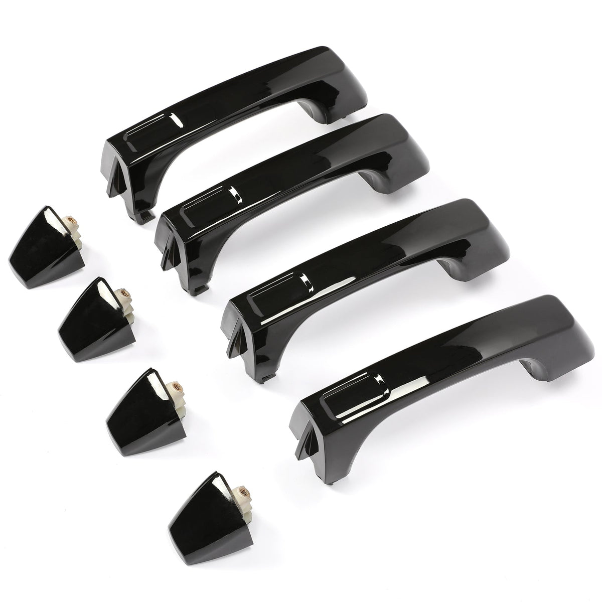 4PCS Gloss Black Exterior Door Handles Fit Hummer H3 2006-2010 For 25832250