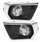 For Chevrolet Colorado 2021-2022 Clear Fog Lights w/ Chrome Bezel Wires Switch