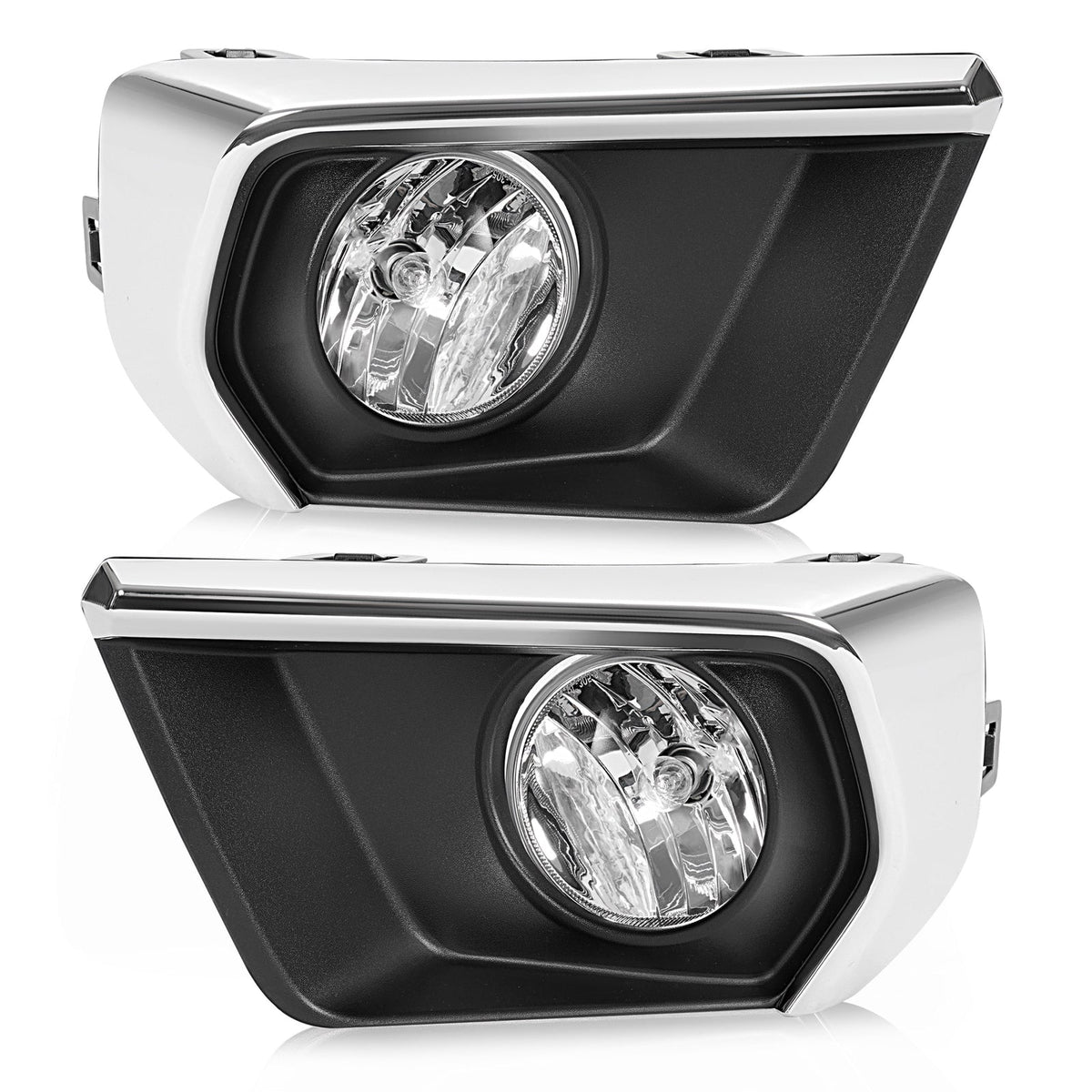 For Chevrolet Colorado 2021-2022 Clear Fog Lights w/ Chrome Bezel Wires Switch