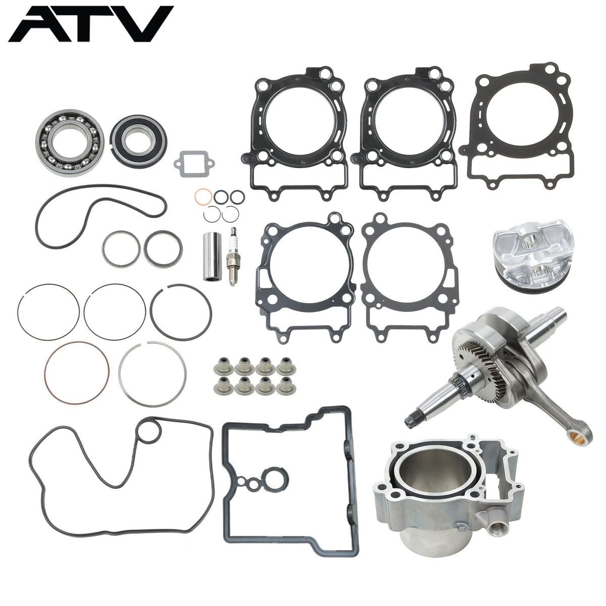 Crankshaft Engine Cylinder Gasket Bearings 2204729 For Polaris RZR 570 2012-2016