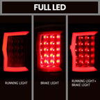 For GMC Sierra 1500 2007-2013 2500HD 3500HD 07-2014 Black LED Tail Lights Lamps