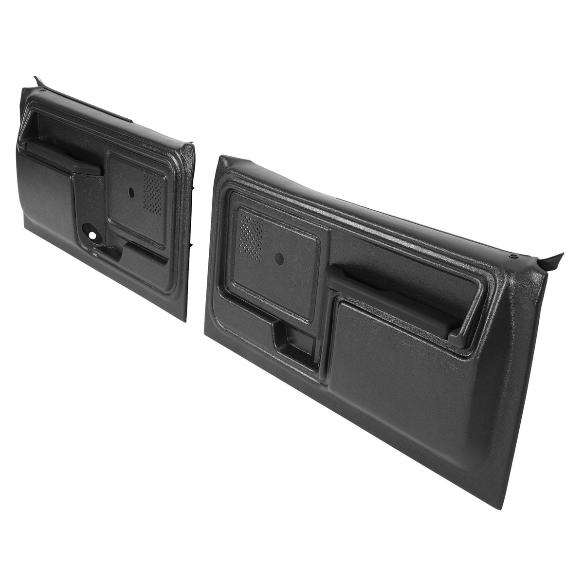 Black Inner Door Panels Replacement For 80-86 Ford Truck & 80-86 Ford Bronco New