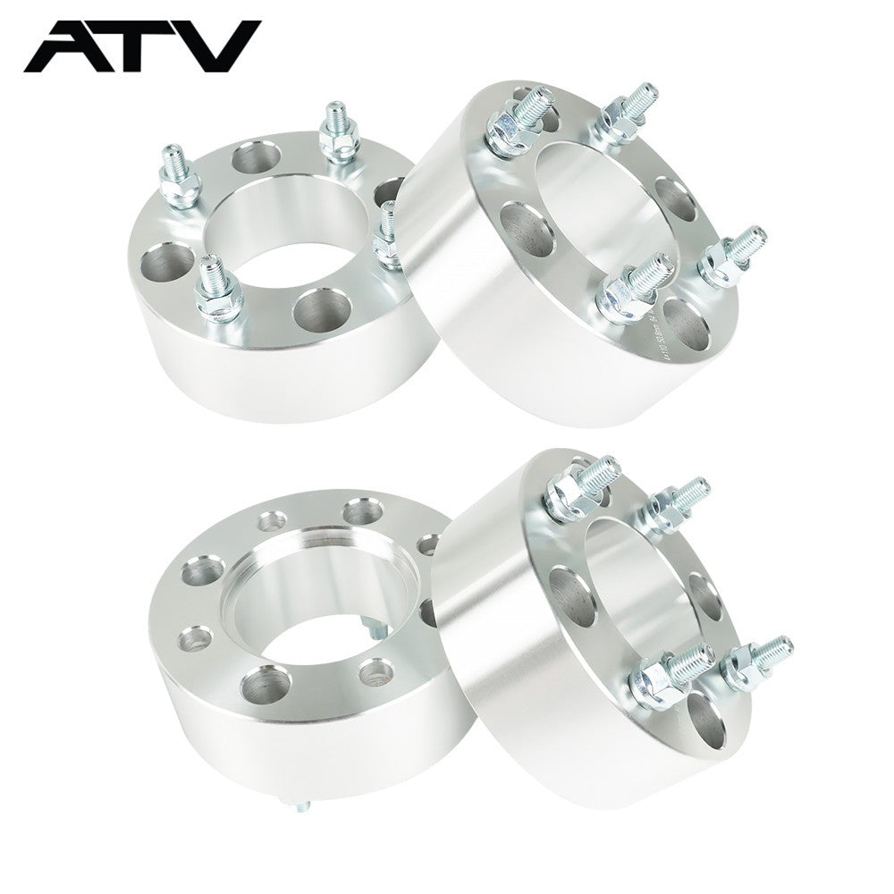 4× Wheel Spacers 4x110 2" 74mm M10x1.25 Silver For Honda Rincon 680 2006-2016