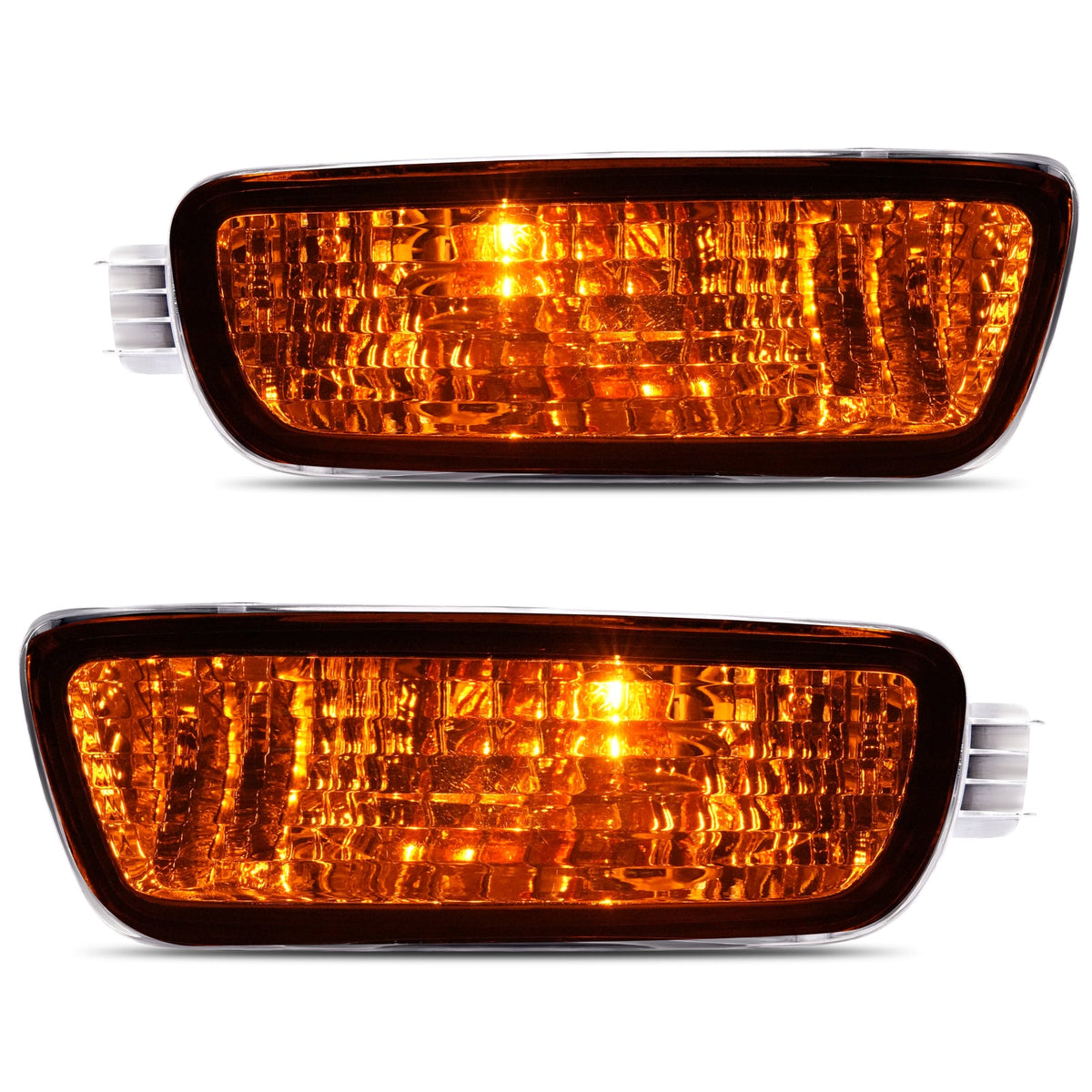 Pair Bumper Turn Signal Lights For Toyota Tacoma 2001-2004 Driver+Passenger Side