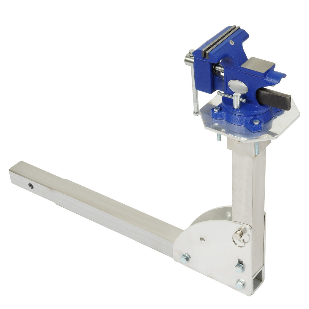 Hitch Mount Workstation Portable Vise 4.5 inch For Trailer Receiver Hitch