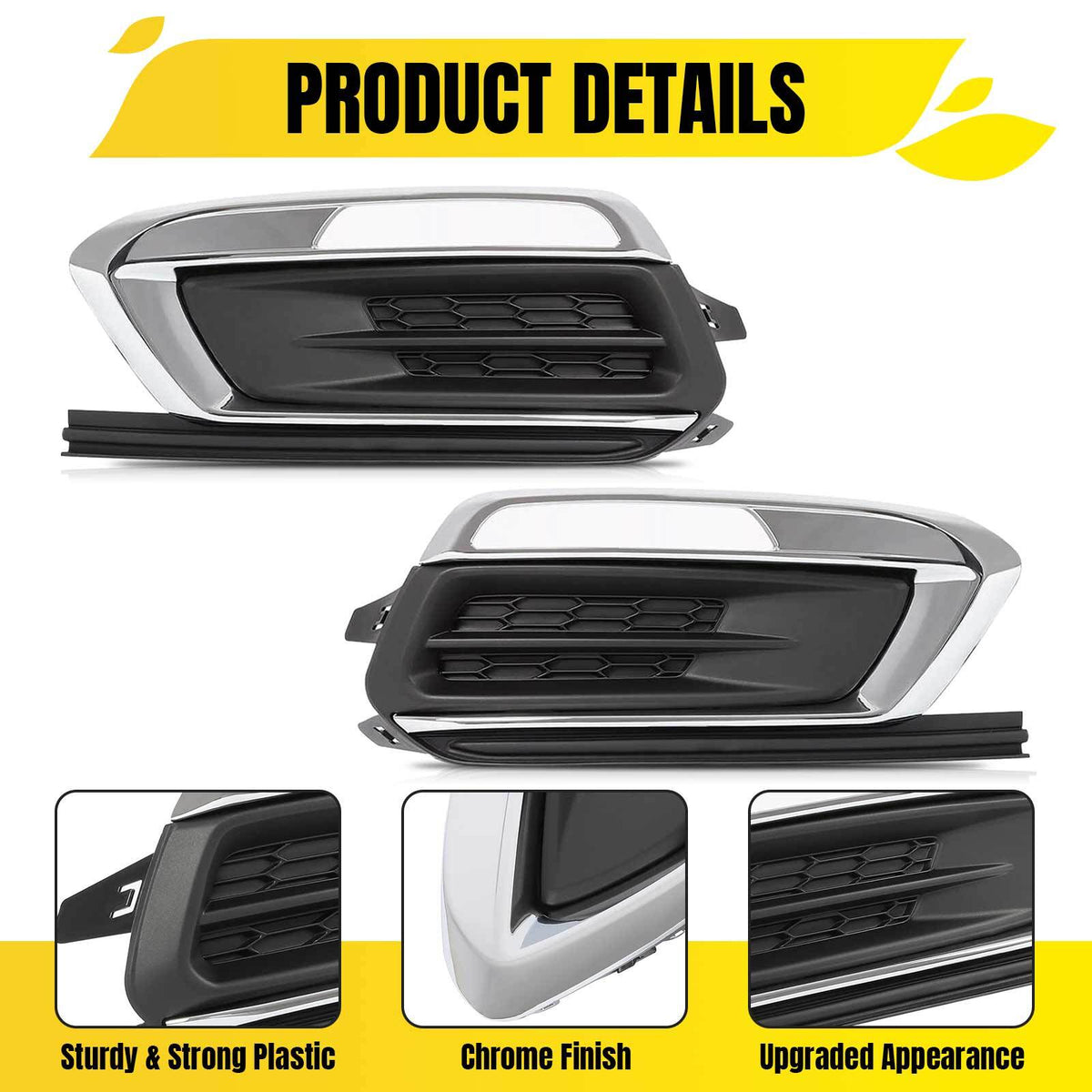 Fog Light Cover Driver Passenger Side For Chevrolet Cruze /Cruze Limited 15 16