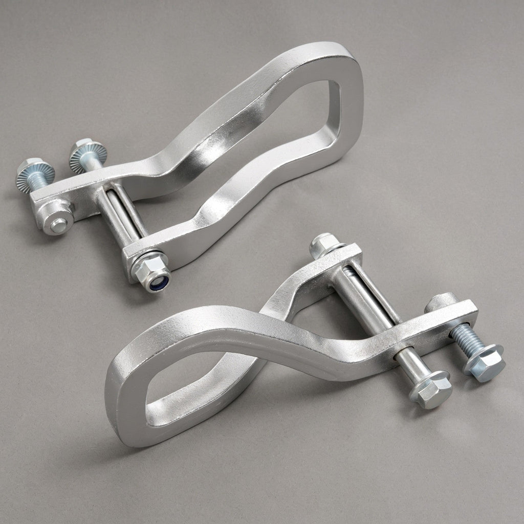2X Front Chrome Tow Recovery Hooks w/Bolts #84195902 For GMC Sierra 1500 2019-26