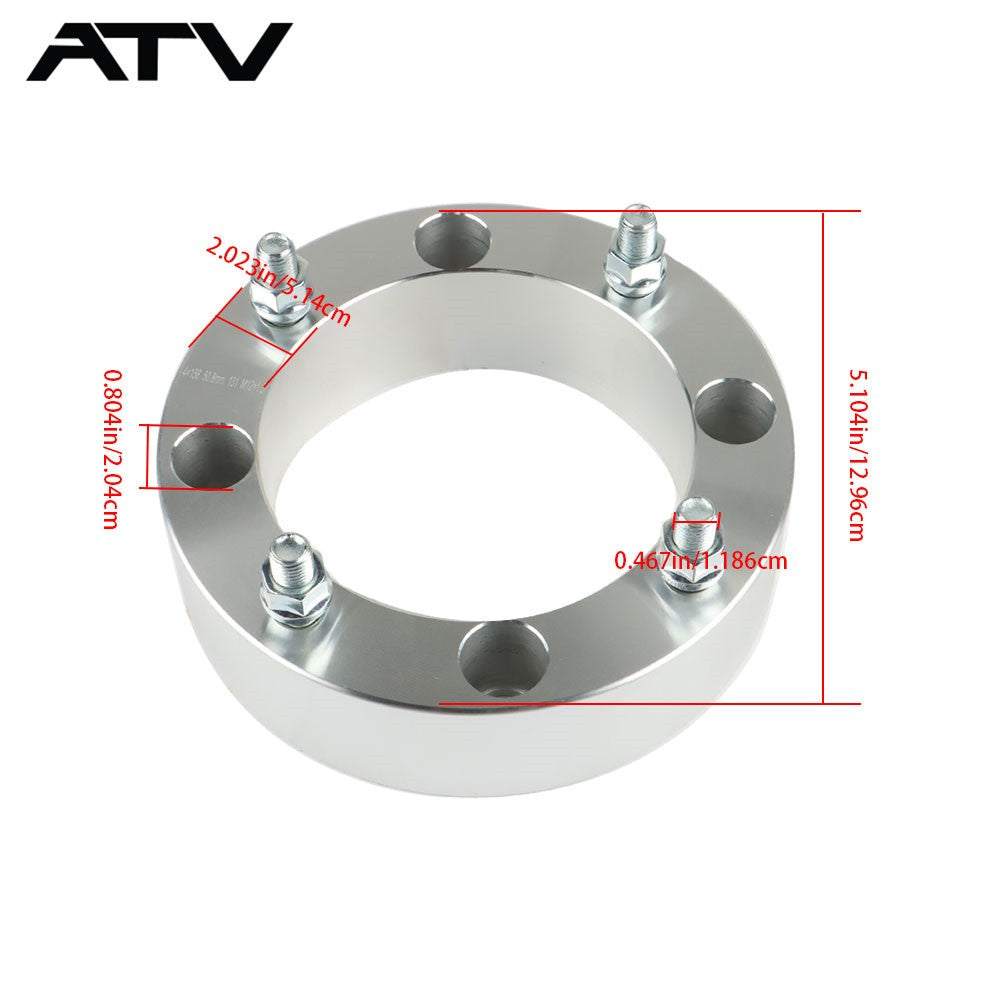 2'' 4×156 ATV Wheel Spacers For Polaris Sportsman Ranger RZR 570 600 700 800 ×4