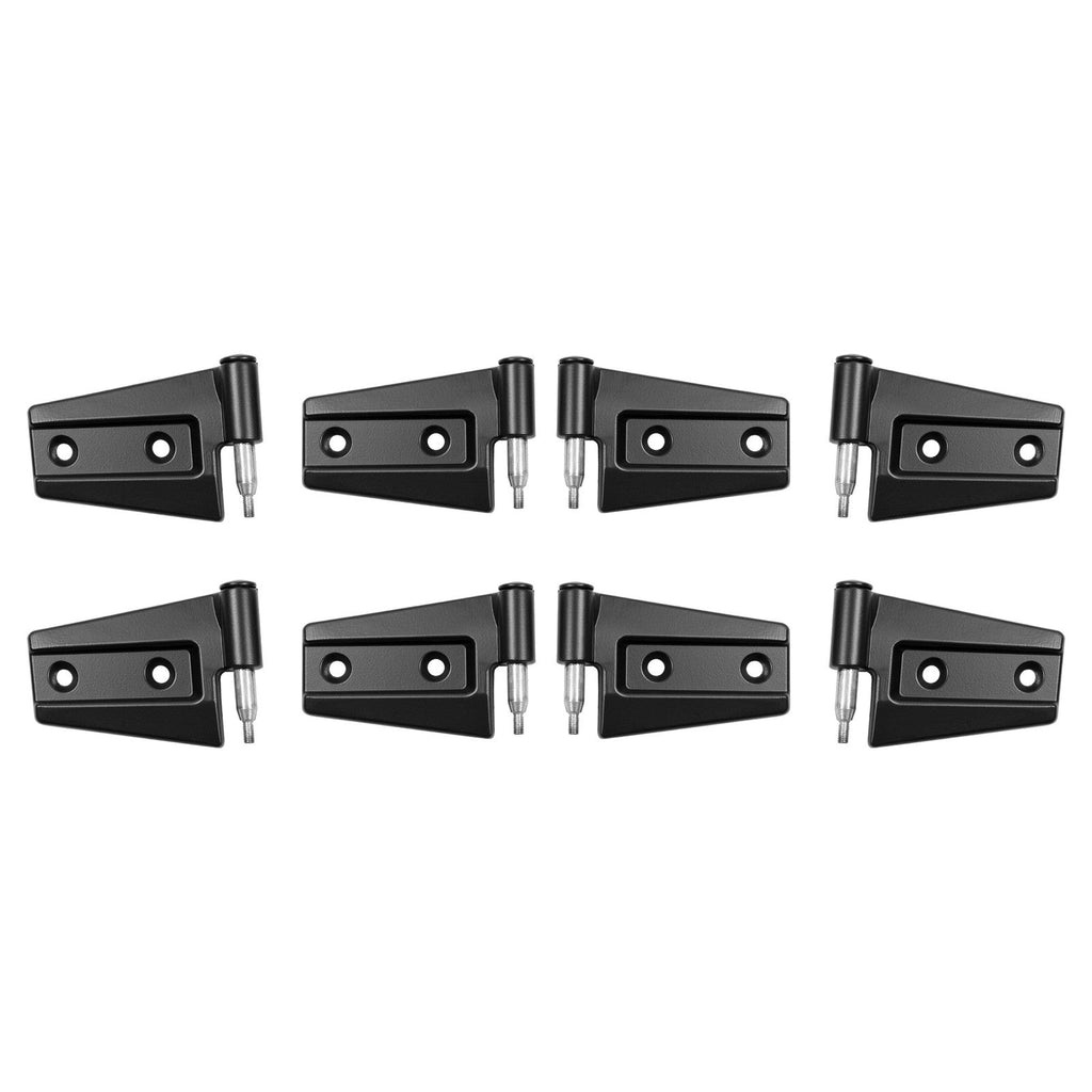 For 07-2018 Jeep Wrangler JK 16PCS Door Hinge Replacement Set Black Powder Coat