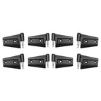 For 07-2018 Jeep Wrangler JK 16PCS Door Hinge Replacement Set Black Powder Coat