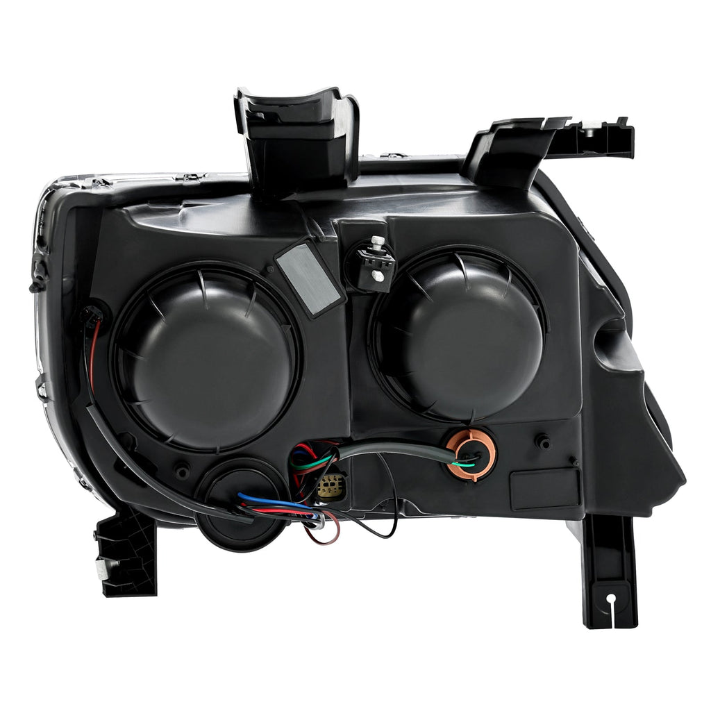 New Black LED DRL Dual Square Projector Headlights For Chevy Colorado 2015-2022