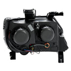 New Black LED DRL Dual Square Projector Headlights For Chevy Colorado 2015-2022