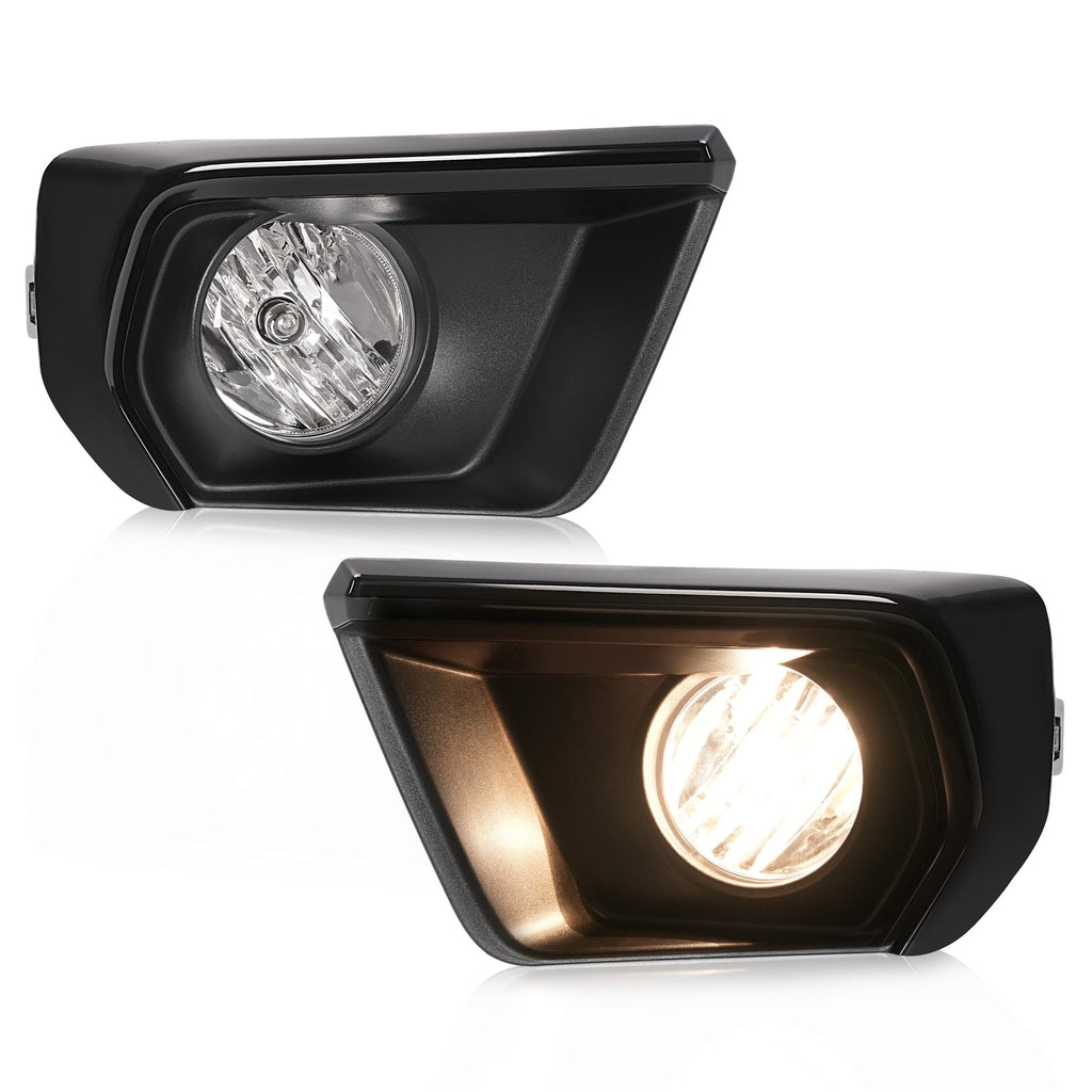 Clear Fog Light For Chevy Colorado 2021-2022 w/Bezel Relay Switch Wire Bulb Pair