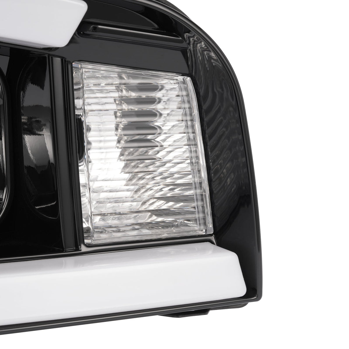 DOT For 2006-2010 Dodge Charger Black LED Tube Projector Headlights Headlamps