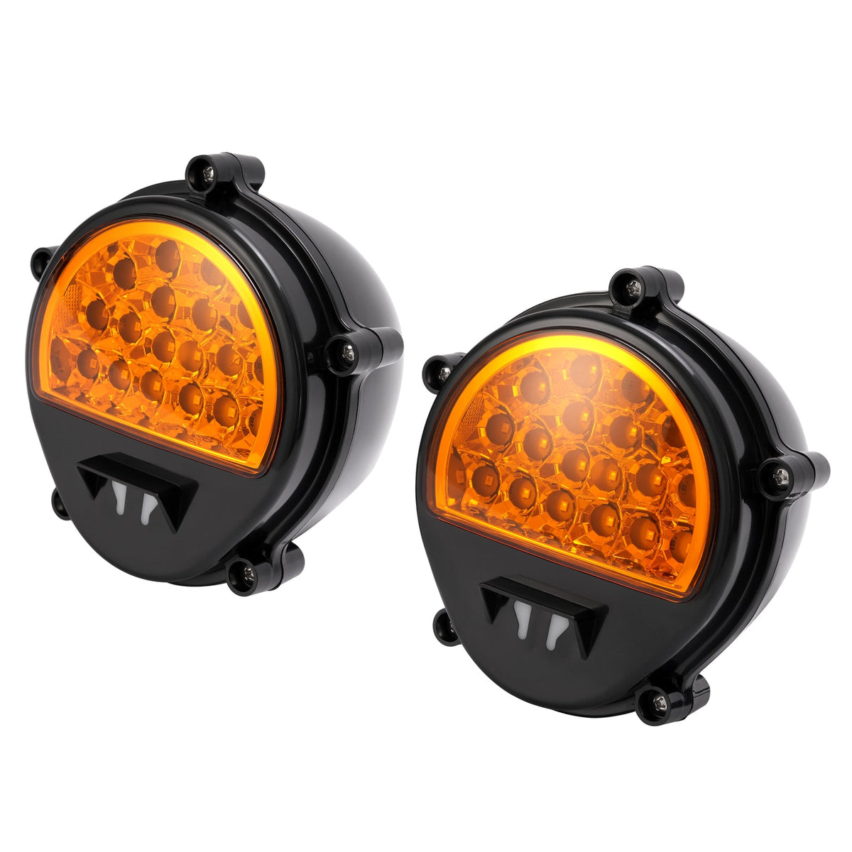 2PCS LED Front Amber Turn Signal Parking lights For Humvee M35 M998 #12422957