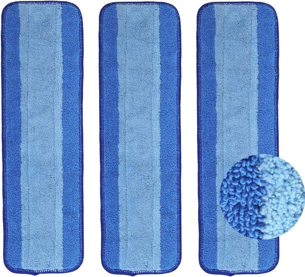 3Pcs Replacement Microfiber Cleaning Refill Pads For Bona Mop 18" Reusable Tools