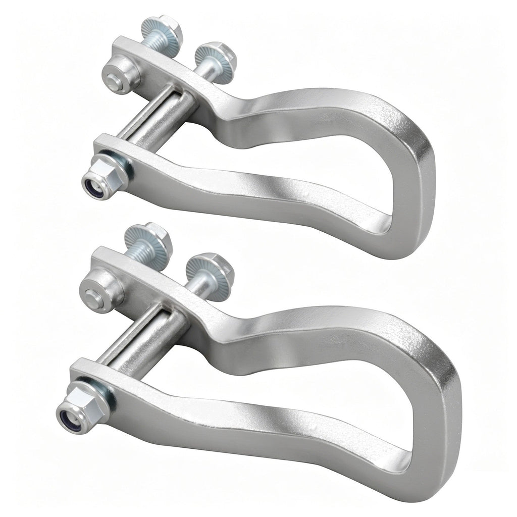 2X Front Chrome Tow Recovery Hooks w/Bolts #84195902 For GMC Sierra 1500 2019-26