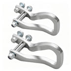 2X Front Chrome Tow Recovery Hooks w/Bolts #84195902 For GMC Sierra 1500 2019-26
