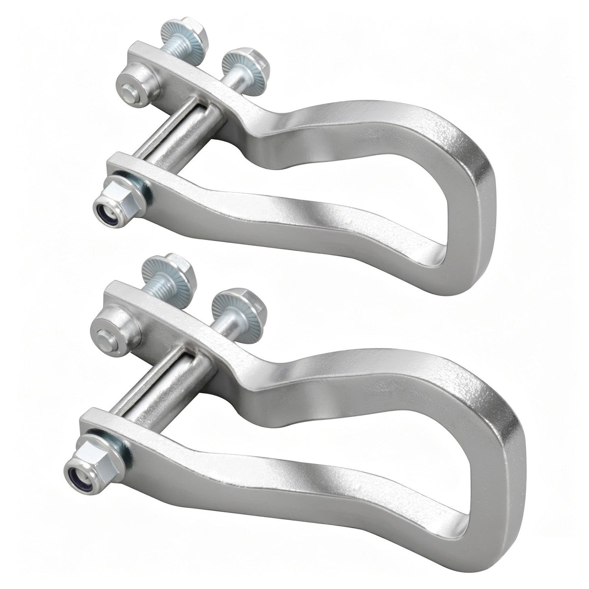 2X Front Chrome Tow Recovery Hooks w/Bolts #84195902 For GMC Sierra 1500 2019-26