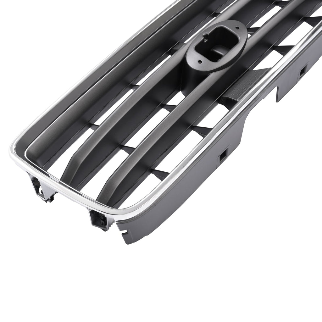 For Subaru Forester 2003-2005 Front Chrome Shell w/ Gray Insert Grille Grill