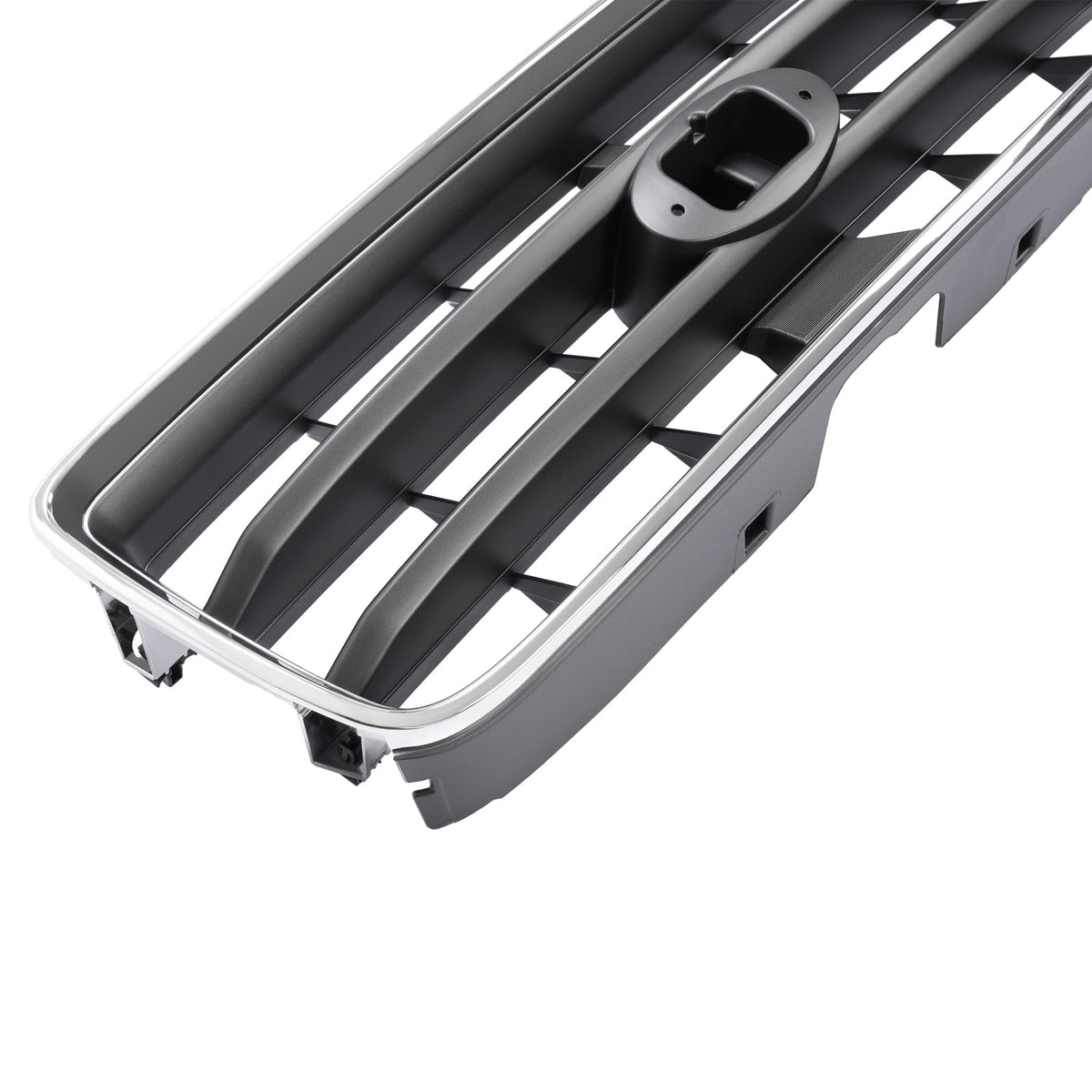 For Subaru Forester 2003-2005 Front Chrome Shell w/ Gray Insert Grille Grill