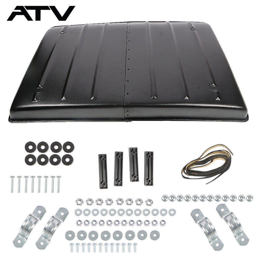 Black Plastic Hard Top Roof For Kawasaki 2005-2022 Mule 600，610，SX KAF400