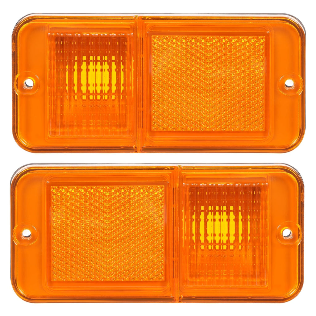 Front Amber Side Marker Lights Set For Chevrolet GMC C/K Pickup Trucks 1968-1972