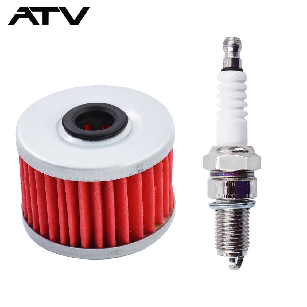 Air Oil Filter Spark Plug Tune Up Kit For Honda FourTrax 300 TRX300 1988-2000