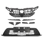 For Honda Civic 2022-2024 Front Bumper Upper & Lower Grille W/Eyelid Molding Set