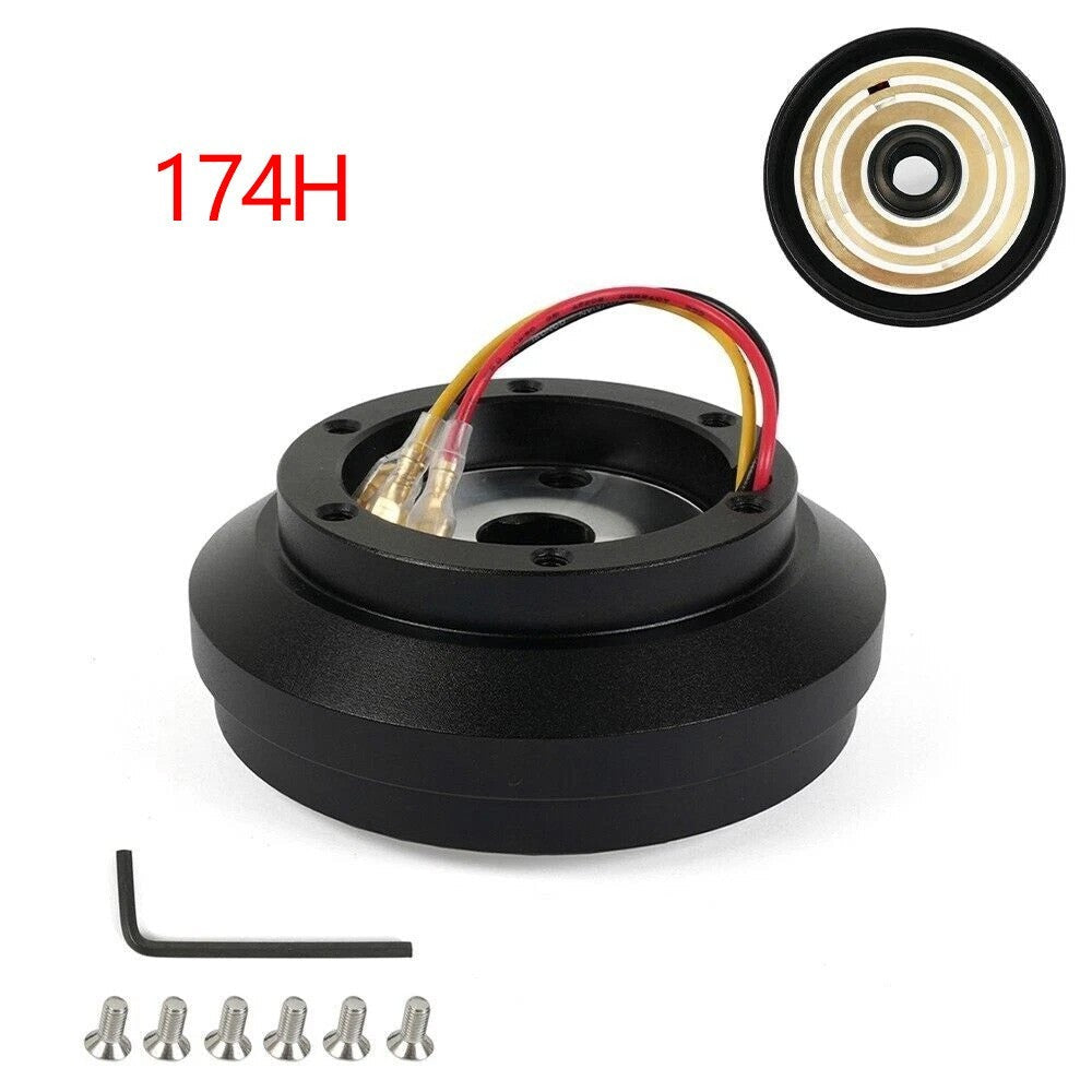 New Steering Wheel 6-Hole Short Thin HUB Adapter Kit 174H For Ford Mustang 84-04