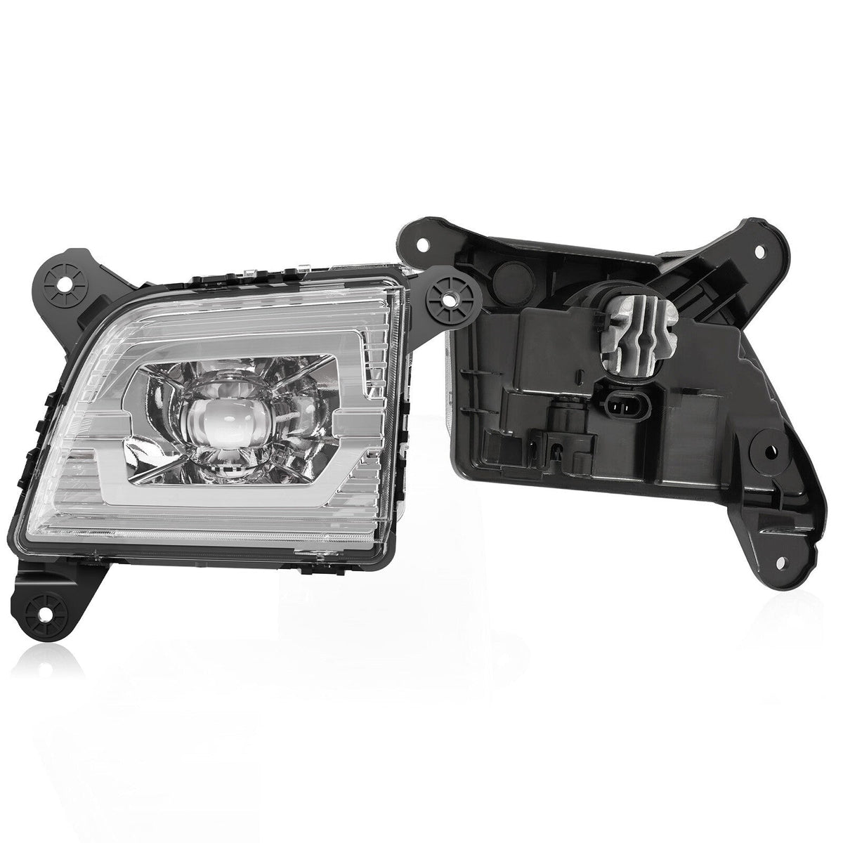 For 2019 2020 2021 2022 Chevy Silverado 1500 2500HD 3500HD LED Fog Lights Lamps