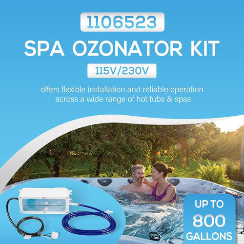 1106523 EUV3 Spa Ozonator Kit w/ 4-Pin AMP for Hot Tubs & Spas Up to 800 Gallons