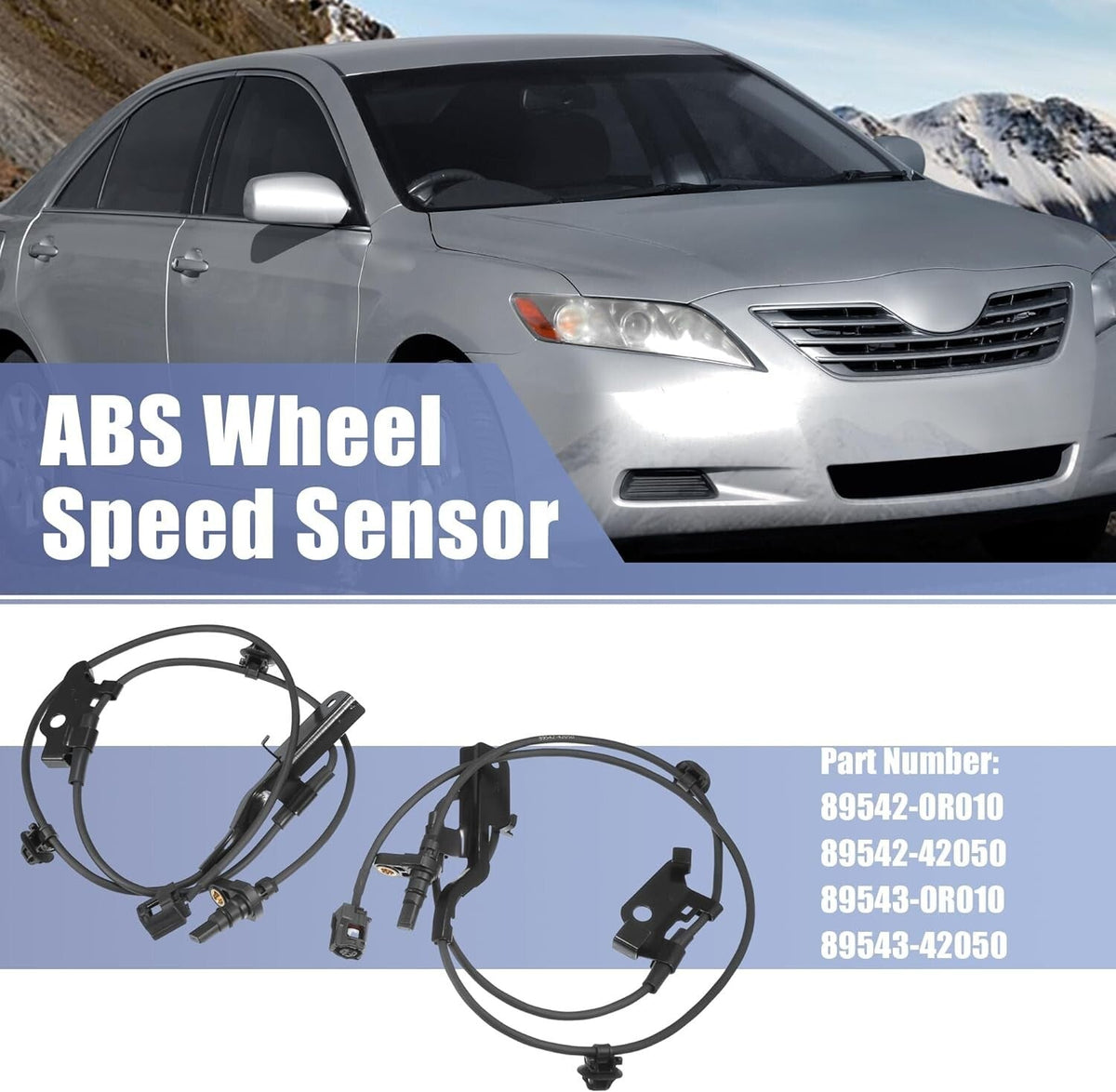 2 ABS Wheel Speed Sensor Front Left & Right For Toyota RAV4 2006-2018 2.4L 3.5L